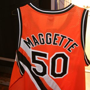 COREY MAGGETTE GAME WORN THROWBACK NBA JERSEY