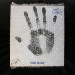 CHRIS KAMAN Autographed HAND PRINT