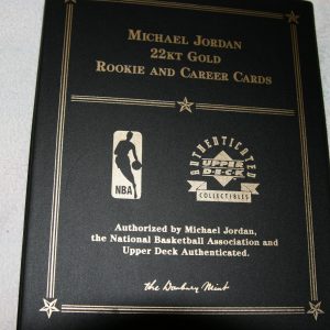 MICHAEL JORDAN 22KT GOLD CAREER CARDS