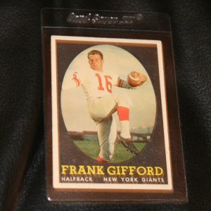 FRANK GIFFORD TOPPS ROOKIE CARD