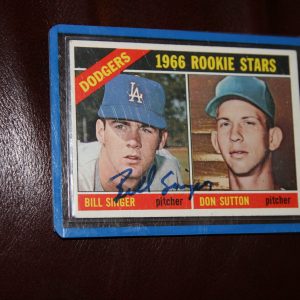 SINGER/SUTTON Autographed TOPPS ROOKIES CARD