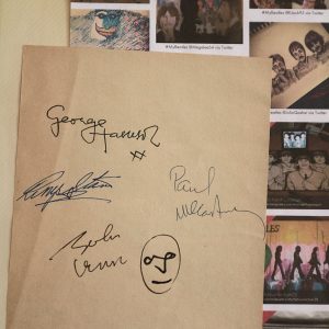 Beatles Original One of a Kind Autograph cut arc loa