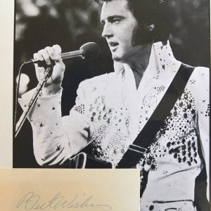 ELVIS PRESLEY AUTOGRAPHED CUT BEST WISHES