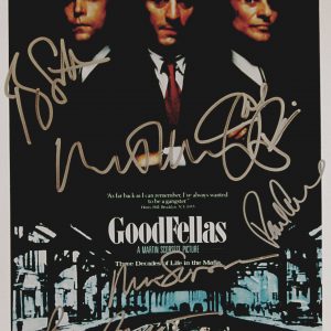 GOODFELLAS ORIGINAL MINI POSTER AUTOGRAPHED FULL CAST