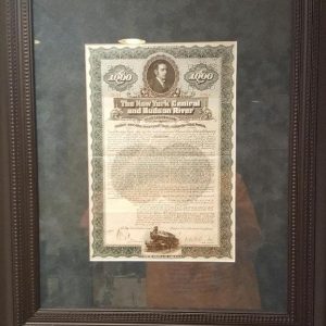 1897 NEW YORK CENTRAL AND HUDSON RIVER RAILROAD CONTRACT