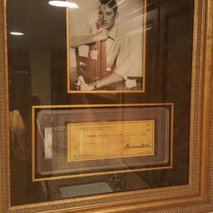 GREGORY PECK PSA PERSONAL CHECK CUSTOM PIECE