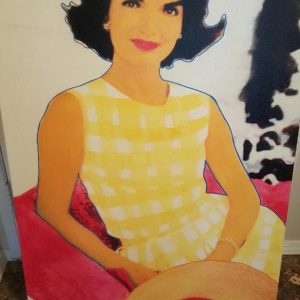 STEVE KAUFMAN  "JACKIE O." ORIGINAL OIL LITHOGRAPH