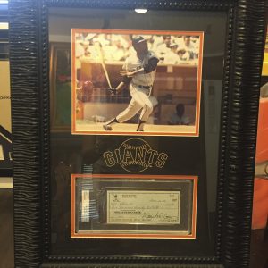 WILLIE McCOVEY PSA PERSONAL CHECK CUSTOM PIECE