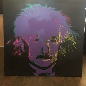 STEVE KAUFMAN "ALBERT EINSTEIN GENIUS" ORIGINAL OIL LITHOGRAPH