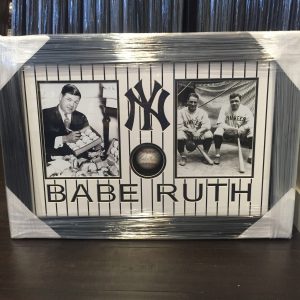 BABE RUTH CLUBHOUSE AUTOGRAPHED BASEBALL CUSTOM PIECE