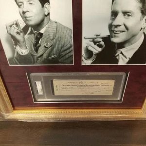 RUDY VALLEE PERSONAL CHECK PSA CUSTOM PIECE