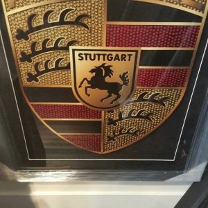 AUTHENTIC PORSCHE BEVERLY HILLS METAL DEALERSHIP SIGN