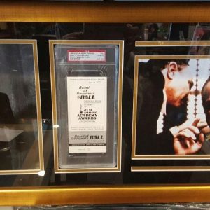 MARLON BRANDO AUTOGRAPHED PSA ACADEMY AWARDS TICKET CUSTOM PIECE