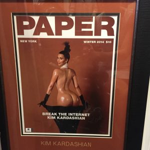 KIM KARDASHIAN "PAPER" MAGAZINE AUTOGRAPHED COVER
