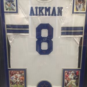 TROY AIKMAN AUTHENTIC AUTOGRAPHED NFL JERSEY FRAMED PIECE