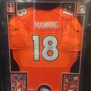 PEYTON MANNING AUTHENTIC AUTOGRAPHED NFL JERSEY FRAMED PIECE