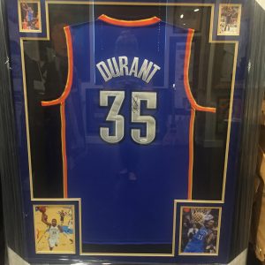 KEVIN DURANT AUTHENTIC AUTOGRAPHED NBA JERSEY FRAMED PIECE