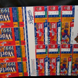 L.A.DODGERS TICKET SHEET