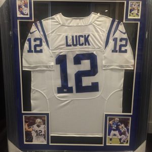 ANDREW LUCK AUTHENTIC AUTOGRAPHED NFL JERSEY FRAMED PIECE
