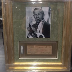 GEORGE BURNS PERSONAL CHECK PSA CUSTOM PIECE