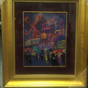 LEROY NEIMAN "MOULIN ROUGE" AUTOGRAPHED PRINT