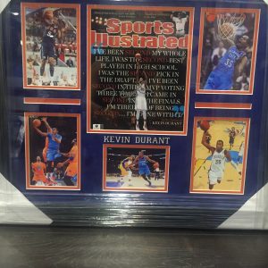KEVIN DURANT AUTOGRAPHED SPORT ILLUSTRATED COVER PIECE