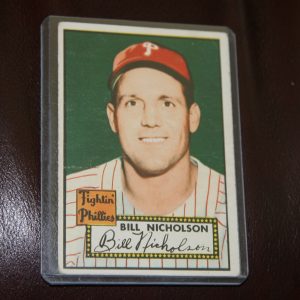 BILL NICHOLSON 1952 TOPPS