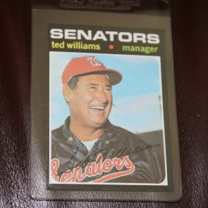TED WILLIAMS TOPPS MANAGER CARD