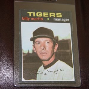 BILLY MARTIN TOPPS CARD