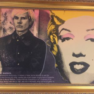 STEVE KAUFMAN  "ANDY WARHOL" ORIGINAL OIL LITHOGRAPH