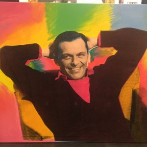 STEVE KAUFMAN  "FRANK SINATRA AP" ORIGINAL OIL LITHOGRAPH