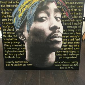STEVE KAUFMAN  "2 PAC SHAKUR" ORIGINAL OIL LITHOGRAPH