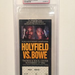 HOLYFIELD VS.BOWE PSA FULL TICKET