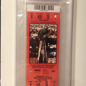 SUPER BOWL XLIV PSA FULL TICKET