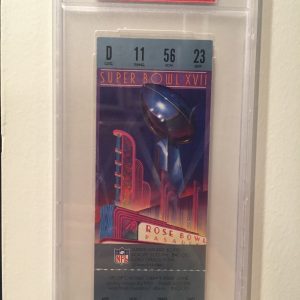 SUPER BOWL XVII PSA FULL TICKET