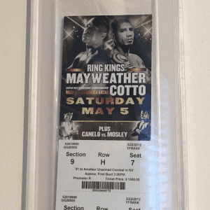 MAY WEATHER COTTO 2012 PSA FULL TICKET