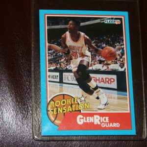 GLEN RICE FLEER ROOKIE CARD