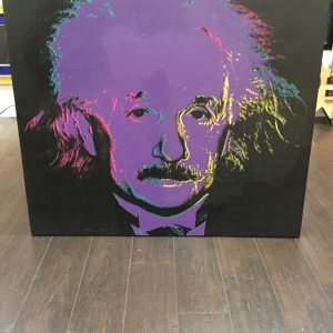 STEVE KAUFMAN "ALBERT EINSTEIN" ORIGINAL OIL LITHOGRAPH