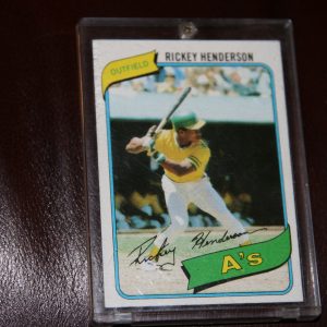 RICKEY HENDERSON TOPPS ROOKIE CARD