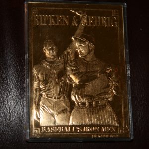 RIPKEN & GEHRIG IRON MEN GOLD CARD