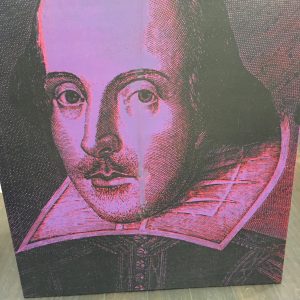 STEVE KAUFMAN  "WILLIAM SHAKESPEARE" ORIGINAL OIL LITHOGRAPH