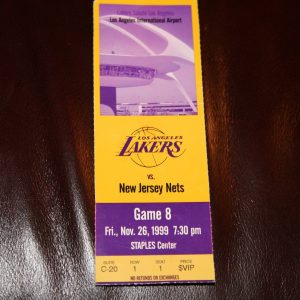LAKERS 1999 VIP ROW 1 TICKET