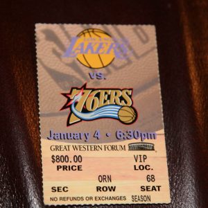 LAKERS 1996 VIP ROW 1 TICKET