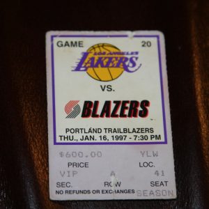 LAKERS 1997 VIP ROW A TICKET