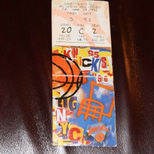 N.Y.KNICKS 1996 ROW C TICKET