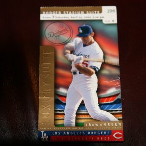 L.A. DODGERS LUXURY SUITE TICKET