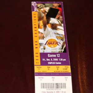 L.A.LAKERS 2000 COMP TICKET