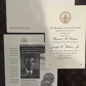 US PRESIDENT BARACK OBAMA/JOE BIDEN PRESIDENTIAL INAUGURATION CE