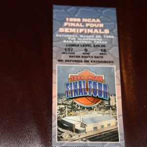 FINAL FOUR 1998 MINT TICKET