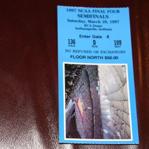 FINAL FOUR 1997 ROW D MINT TICKET